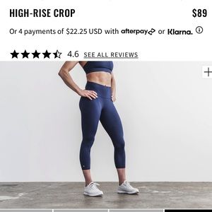 NoBull high rise crop leggings.